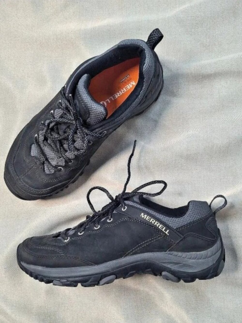 Merrell Salida Trekker Leather Hiking Shoes Black Women's Size 8 J48310